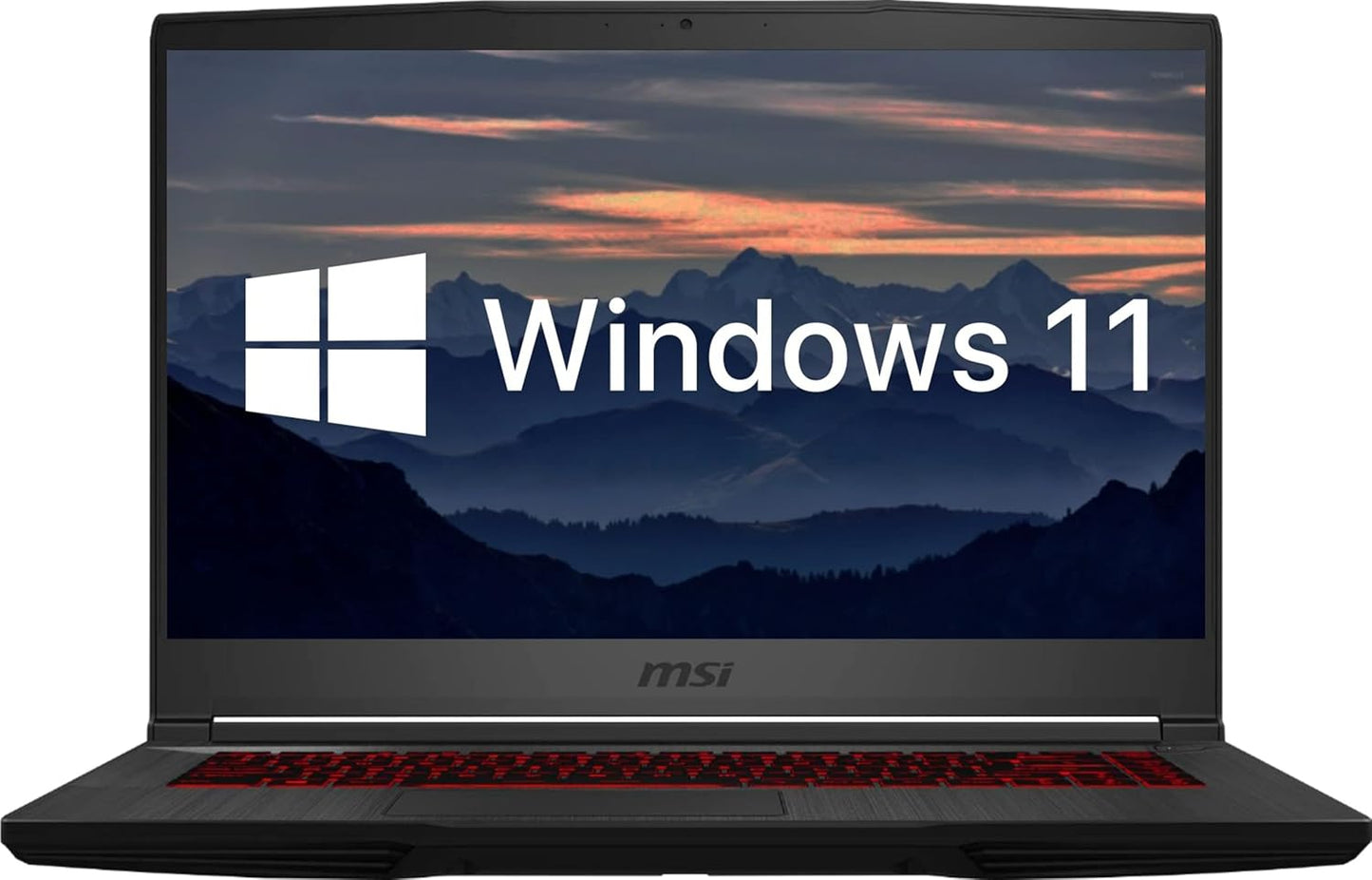 MSI GF65 Gaming Laptop, 15.6" FHD 144Hz Display, Intel Core i5-10500H, 32GB DDR4 Memory, 1TB PCIe SSD, GeForce RTX 3060 Graphics, Backlit Keyboard, Webcam, Type-C, HDMI, Windows 11 Home, Black