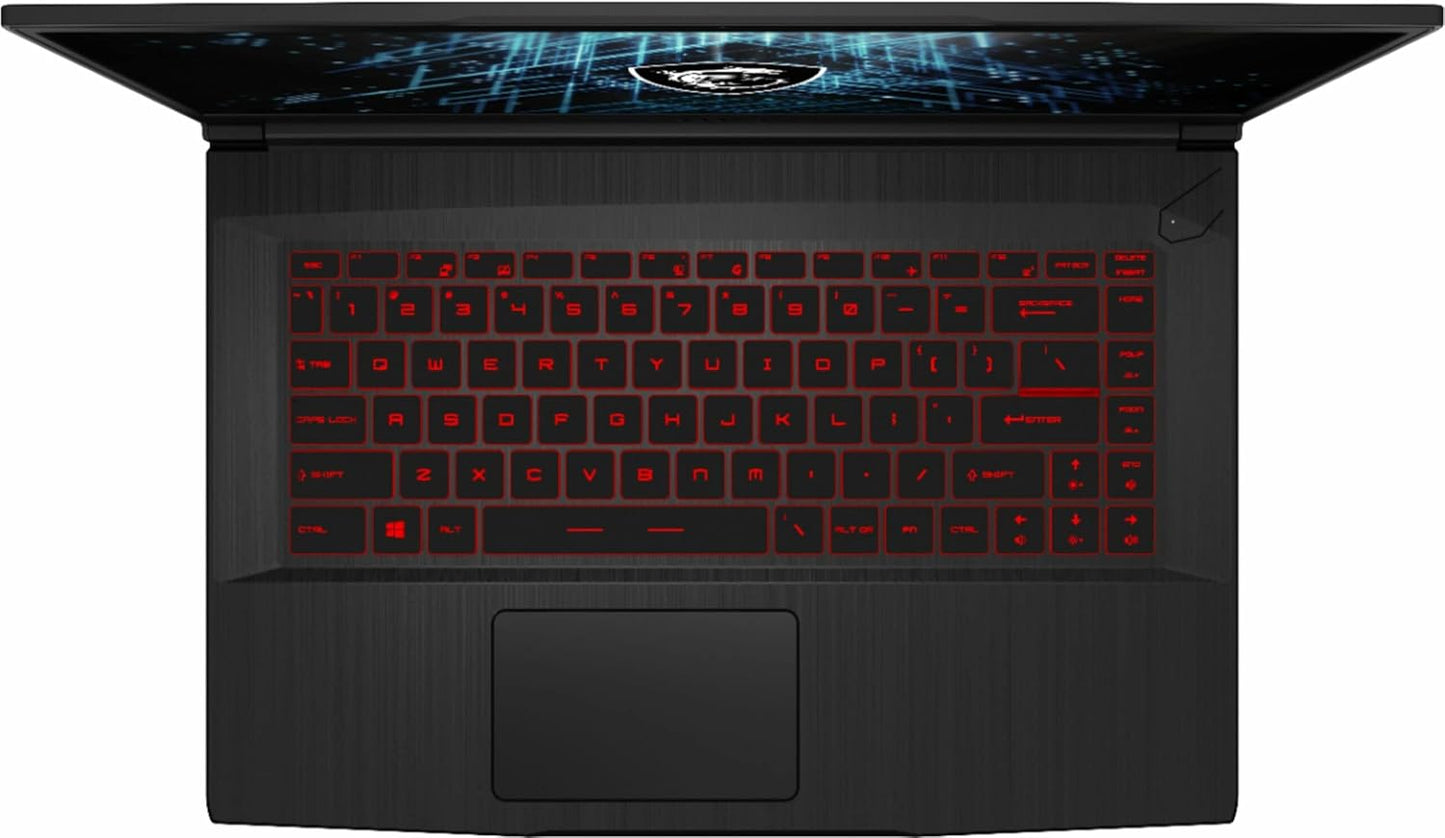 MSI GF65 Gaming Laptop, 15.6" FHD 144Hz Display, Intel Core i5-10500H, 32GB DDR4 Memory, 1TB PCIe SSD, GeForce RTX 3060 Graphics, Backlit Keyboard, Webcam, Type-C, HDMI, Windows 11 Home, Black
